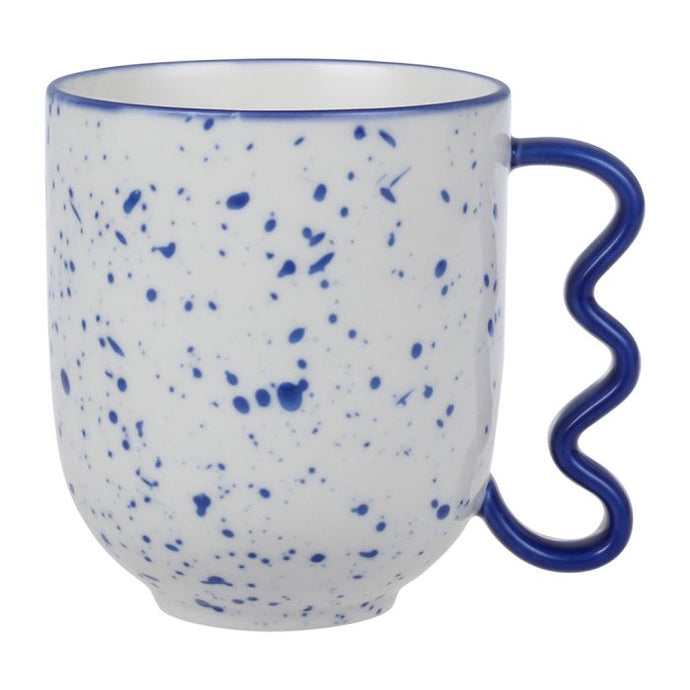 Mug Funny bleu en porcelaine 37,5 cl - Sema Design