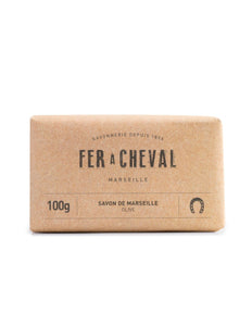 Savon de Marseille savonnette olive 100 g - Savonnerie Fer à Cheval