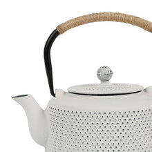 Charger l&#39;image dans la galerie, Théière anse corde point blanc en fonte émaillée 1,3 l - Sema Design